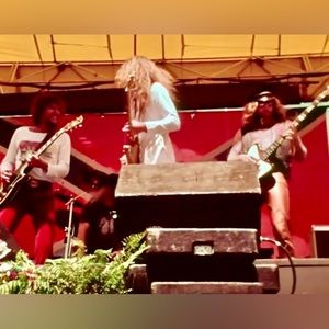 LYNYRD SKYNYRD Steve Gaines Allen, Leon Onstage Oakland 1977 8X10 Framed Photo